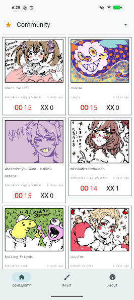 WigglyPaint Android drawing